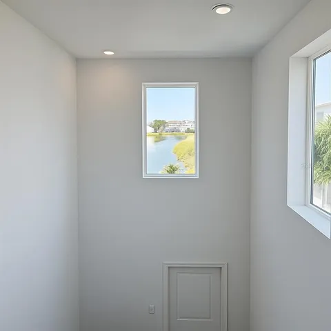 a view of an empty room