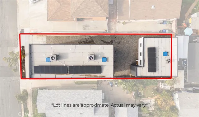 an aerial view of a city