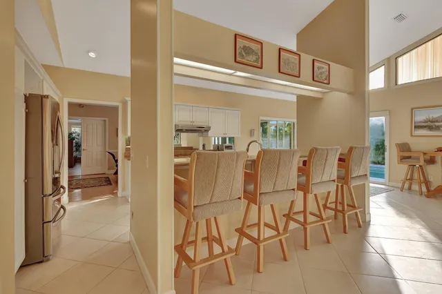 a bedroom with a bed and furniture