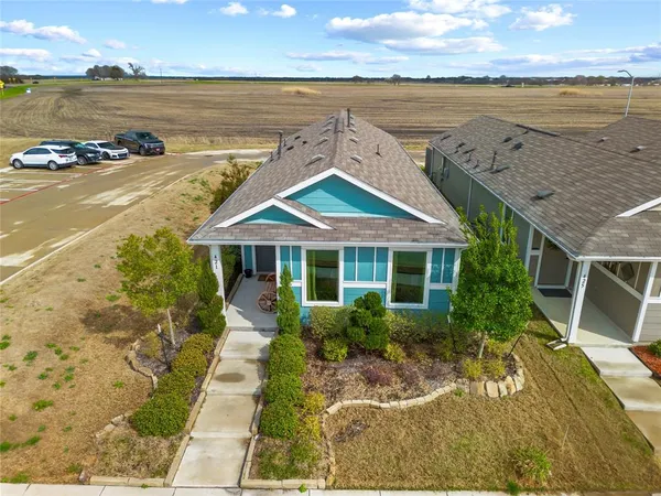 a aerial view of a building