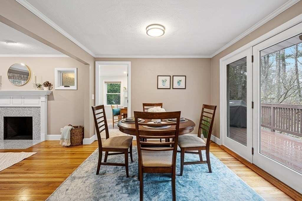 12 Sycamore Road Sudbury, MA 01776 - Photo 7 of 38 a dining room with furniture and wooden floor