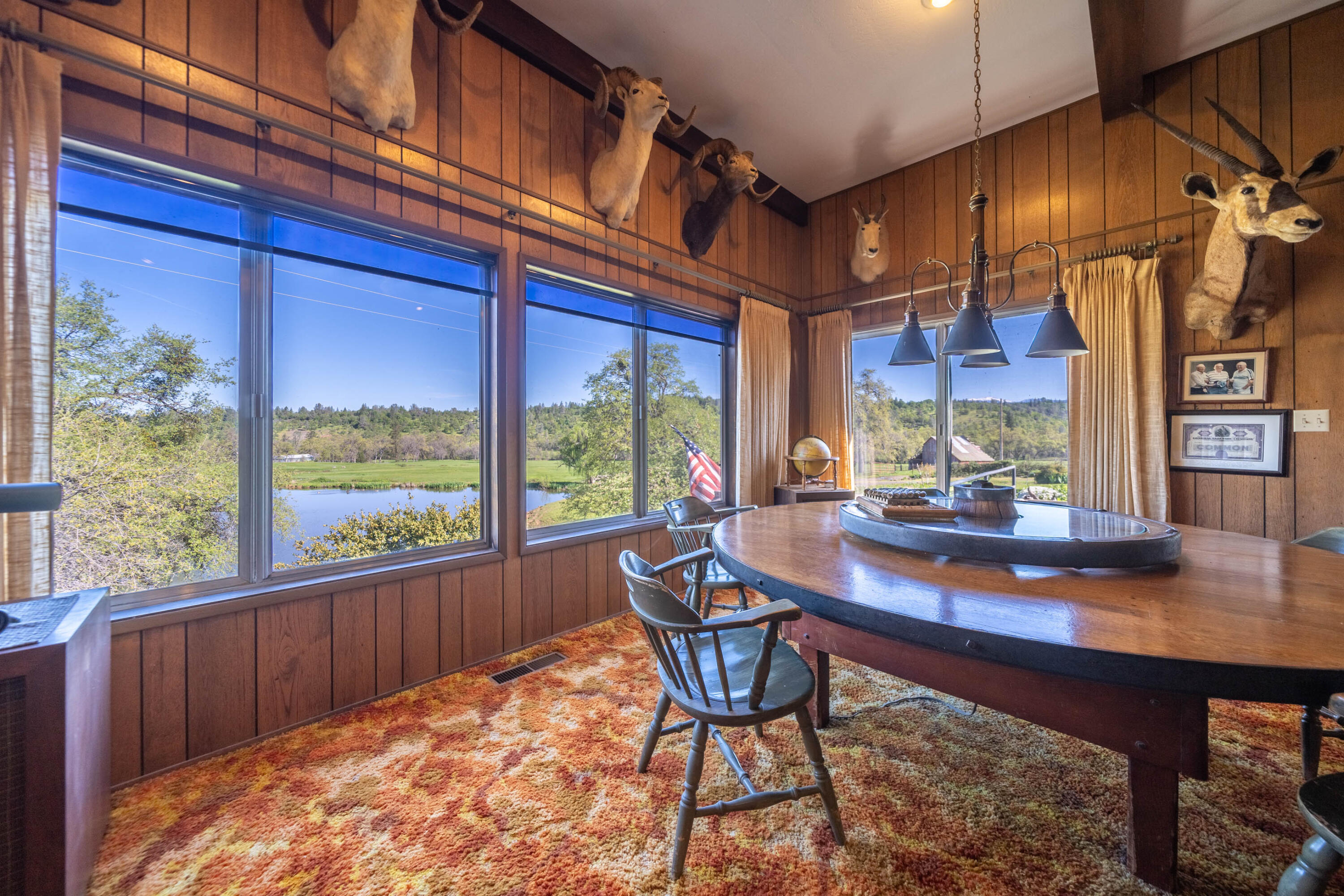 9568 Blue Mountain Ranch Road Whitmore, CA 96096 - Photo 17 of 93 a view of a dining room with furniture window and outside view