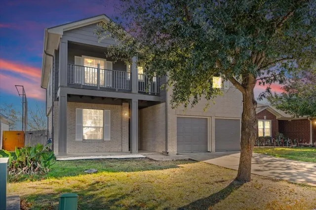 a front view of a house