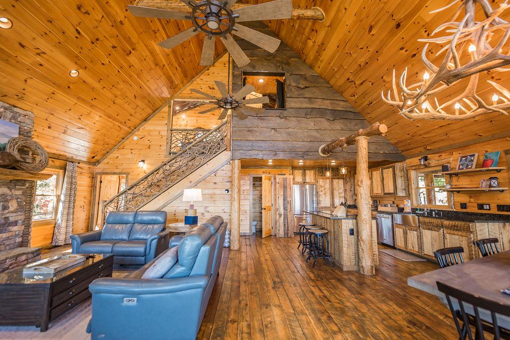 576 Century Blue Ridge Blue Ridge, GA 30513 - Photo 12 of 71 a view of a patio with table and chairs