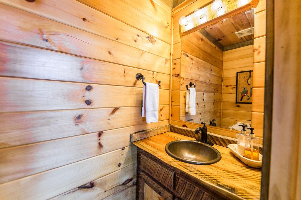 576 Century Blue Ridge Blue Ridge, GA 30513 - Photo 21 of 71 a bathroom with a sink and a mirror