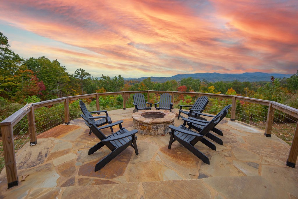 576 Century Blue Ridge Blue Ridge, GA 30513 - Photo 55 of 71 a view of a roof deck with sitting area