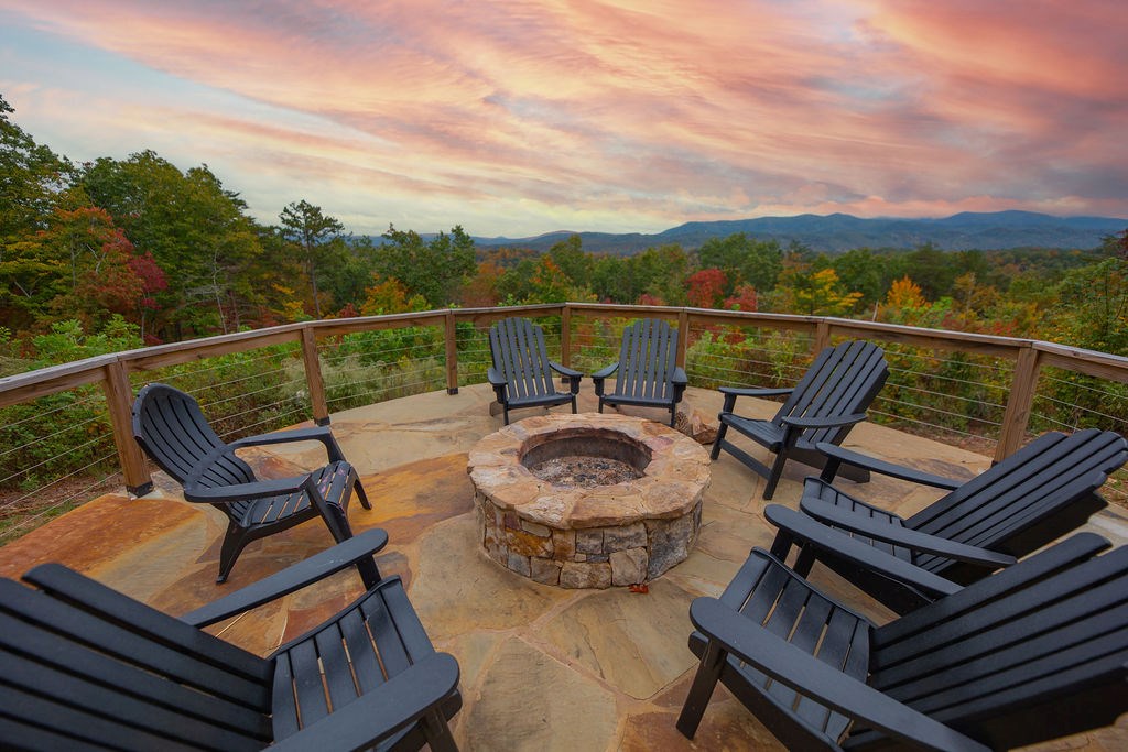 576 Century Blue Ridge Blue Ridge, GA 30513 - Photo 56 of 71 a view of a roof deck with sitting area