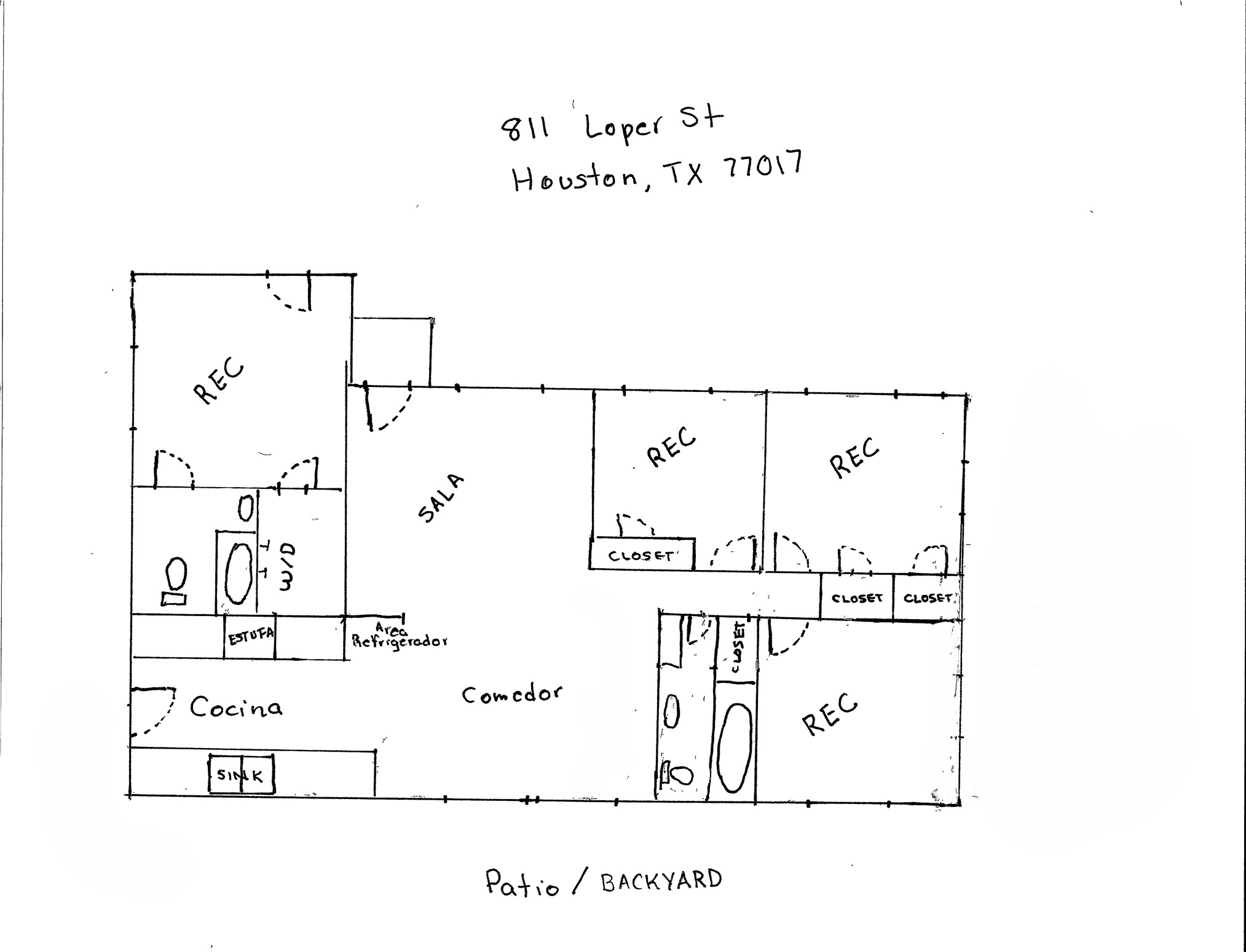 811 Loper Street Houston, TX 77017 - Photo 35 of 35 Pic 32
This Floor plan was not drawn to scale. Subject to verification.