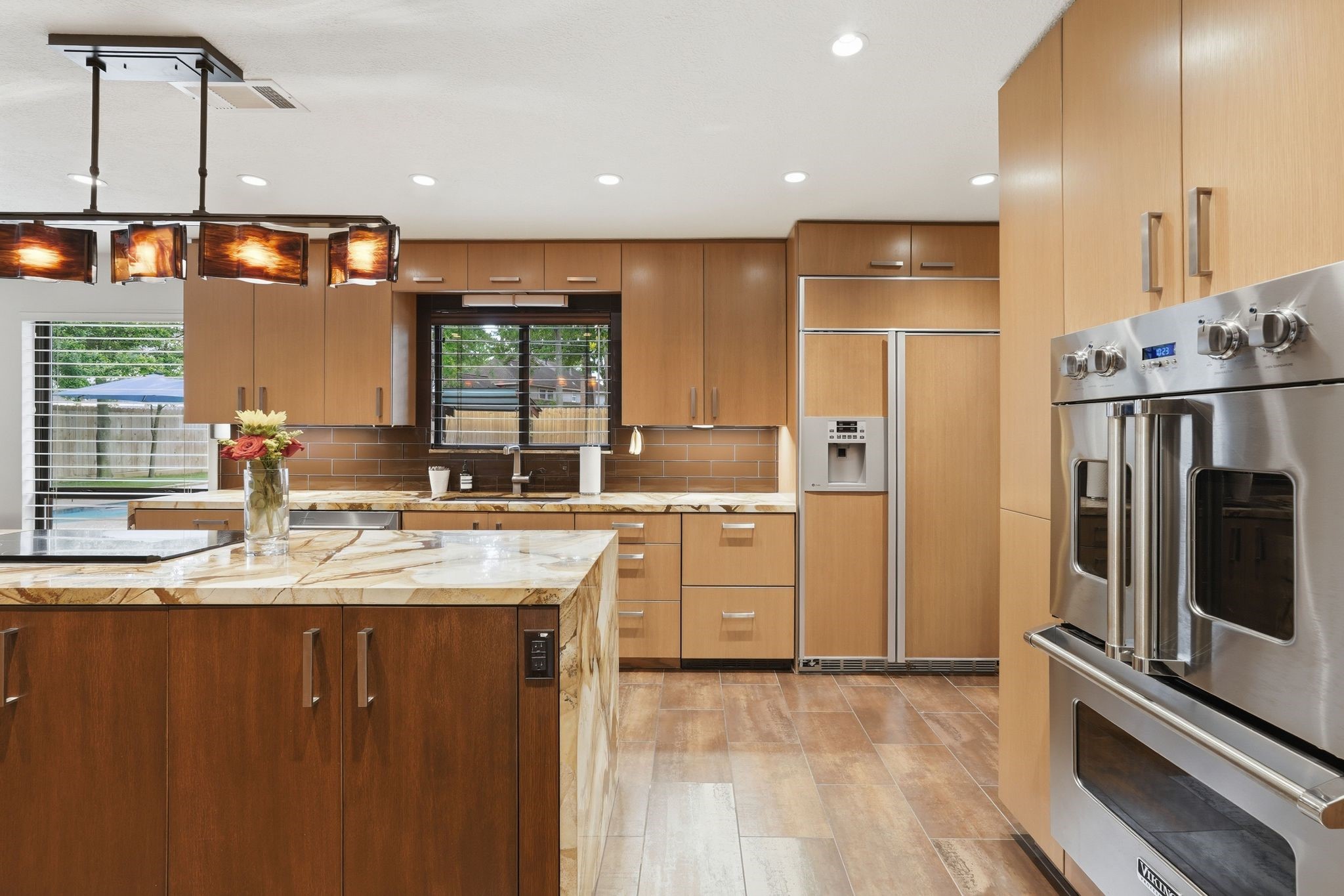 15007 Benfer Road Houston, TX 77069 - Photo 12 of 42 VIKING Double Oven, Built-in GE Refrigerator and two custom cooling drawers to the left of the fridge!