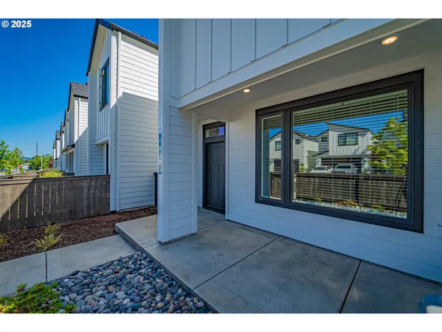 a backyard of a house