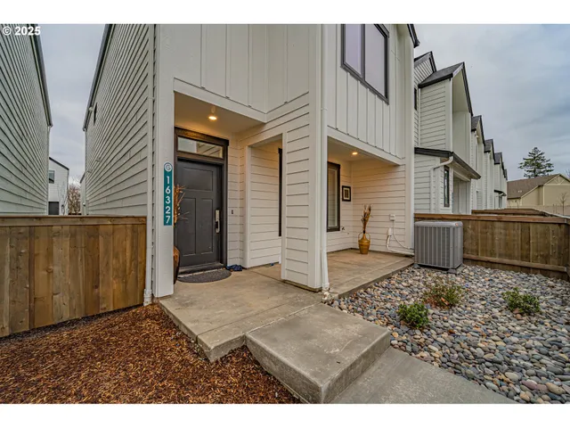 a backyard of a house