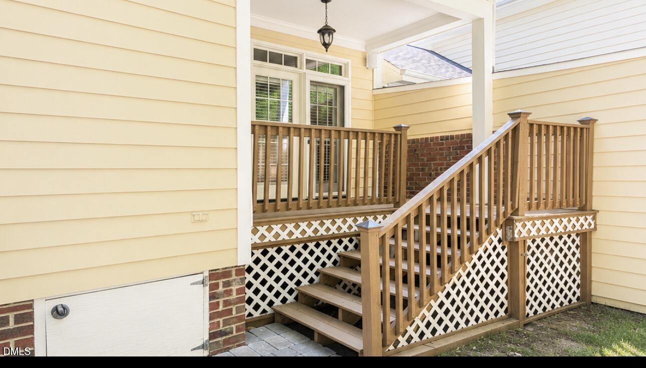 812 Running Brook Trail Raleigh, NC 27609 - Photo 48 of 52 Covered porch to the backyard