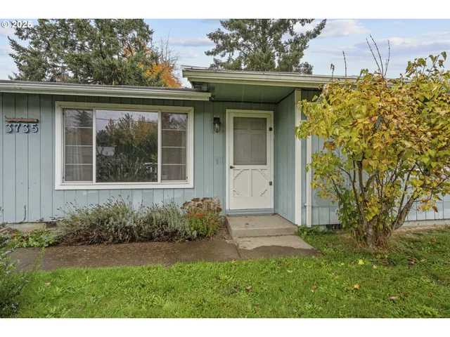 a view of house with a yard