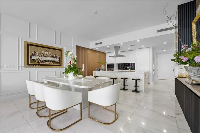 a living room with furniture fireplace and flat screen tv
