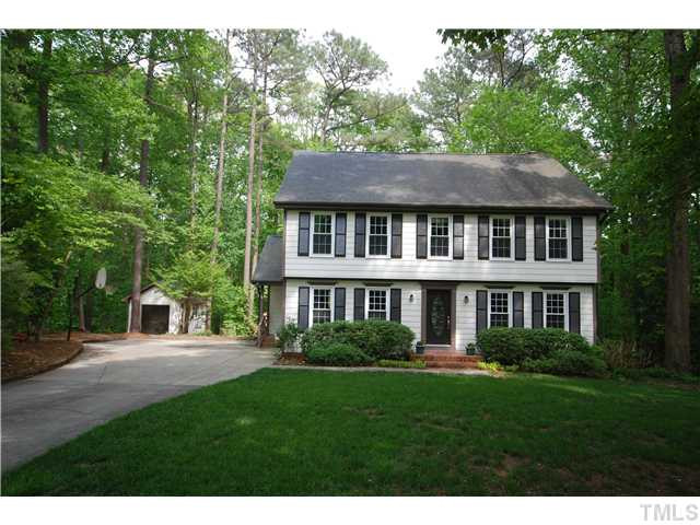 8304 Heel Stone Court Raleigh, NC 27613 - Photo 1 of 25 Located in Stonehenge Subdivision, this beautiful .71 acre wooded lot has a workshop and play equipment. Exterior Front