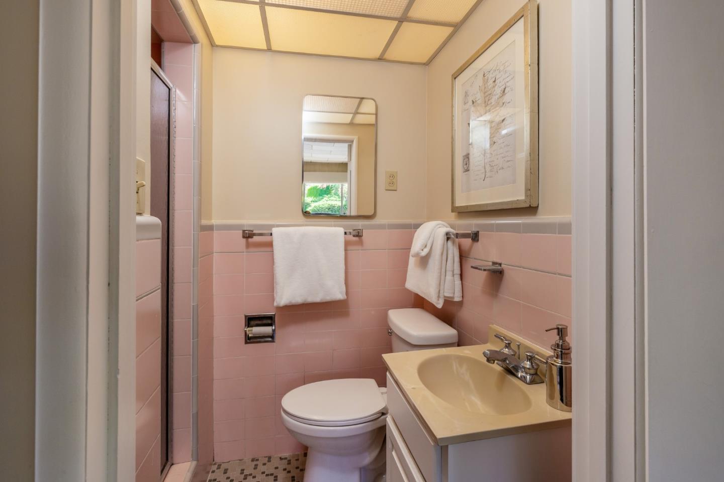 330 Corte Madera Road Portola Valley, CA 94028 - Photo 14 of 24 a bathroom with a sink toilet and mirror