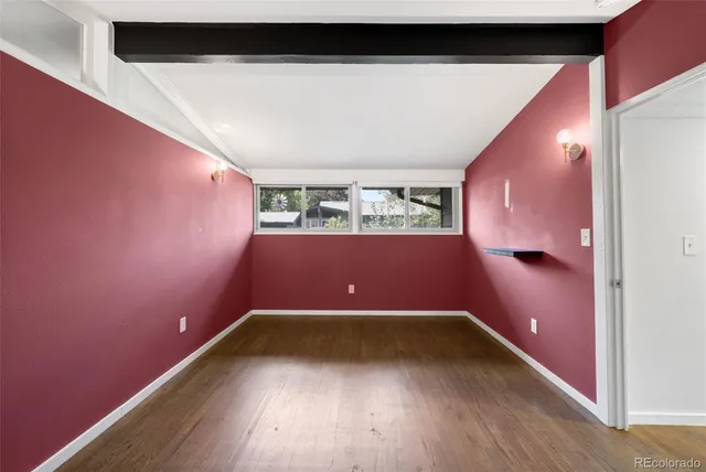 a view of an empty room