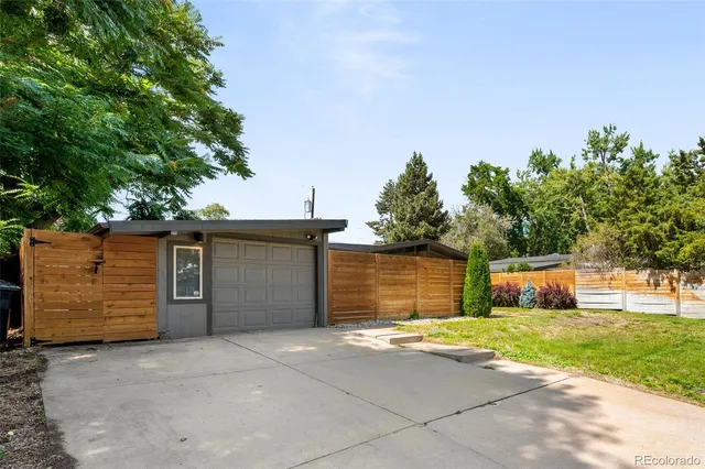 a backyard of a house