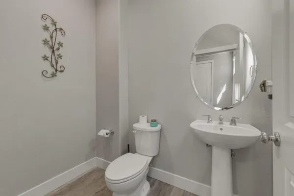 a close view of closet