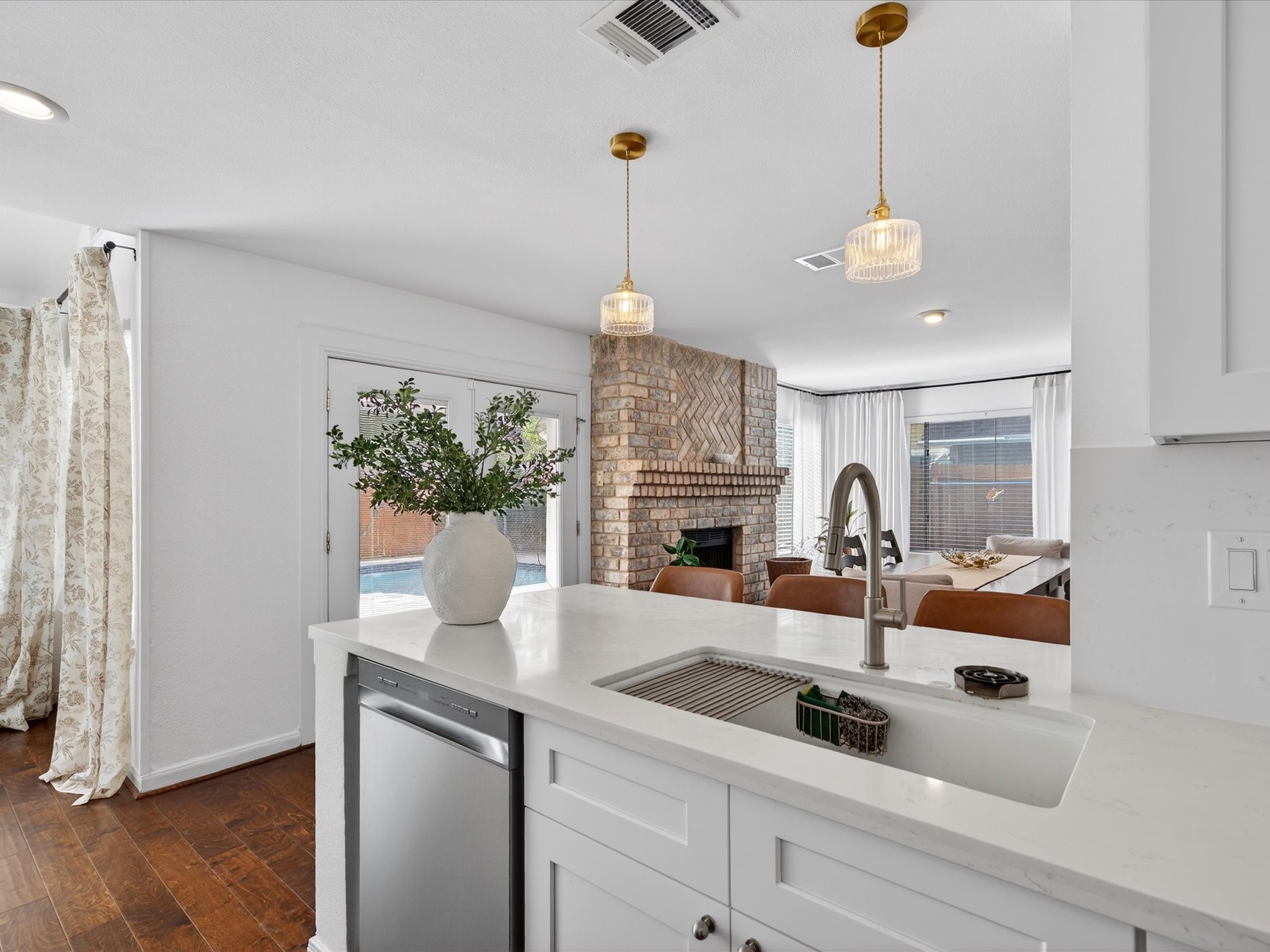 1676 Beaconshire Houston, TX 77077 - Photo 13 of 28 a kitchen with sink and window