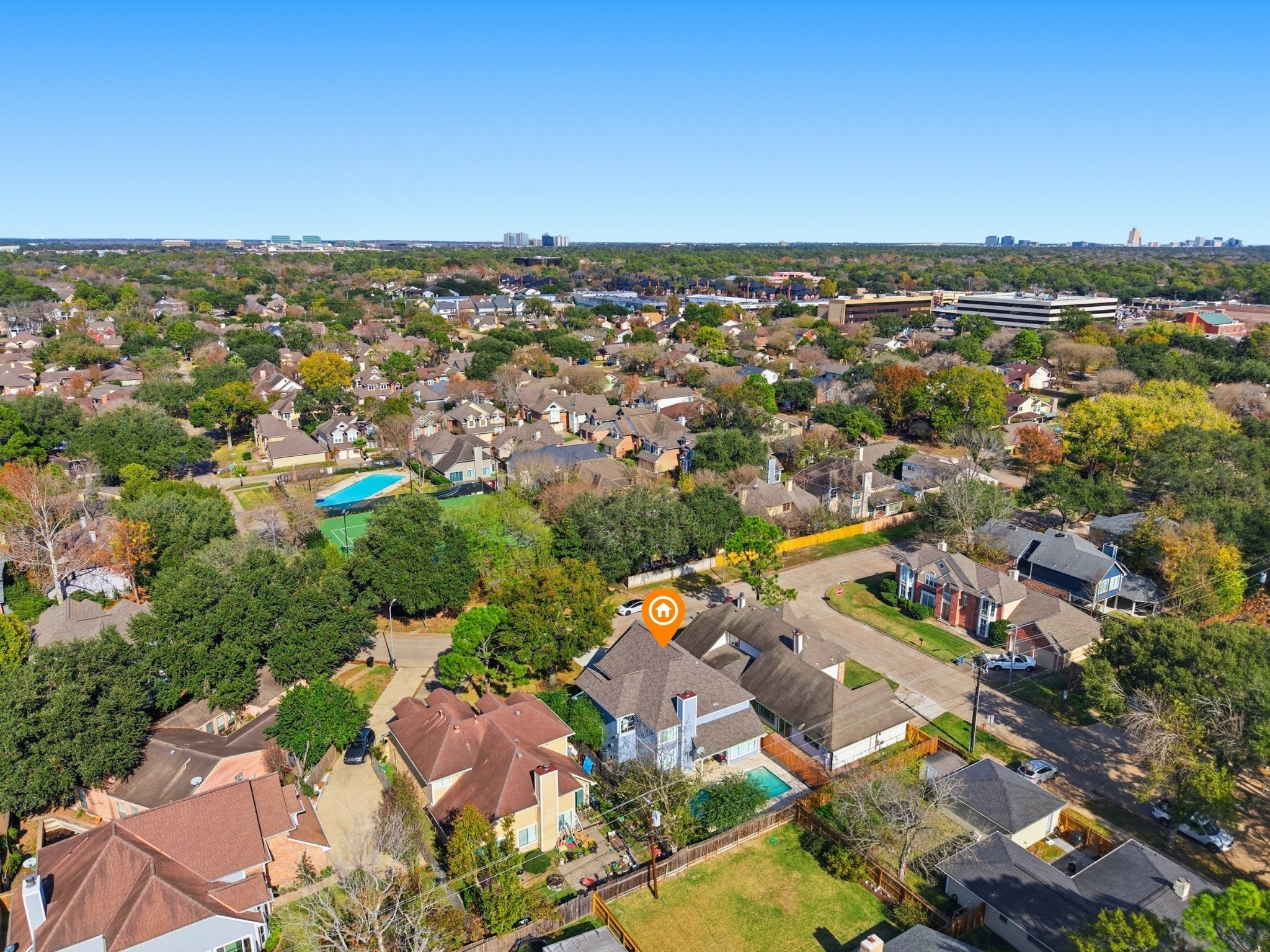1676 Beaconshire Houston, TX 77077 - Photo 28 of 28 an aerial view of a city