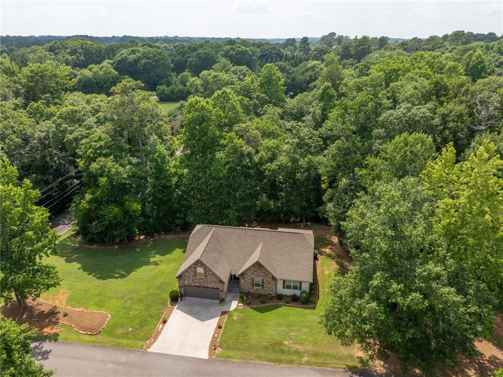 201 Hearthstone Drive Anderson, SC 29621 - Photo 37 of 49 Nestled among a verdant tree line, this charming residence offers a private escape.