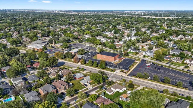 an aerial view of a city