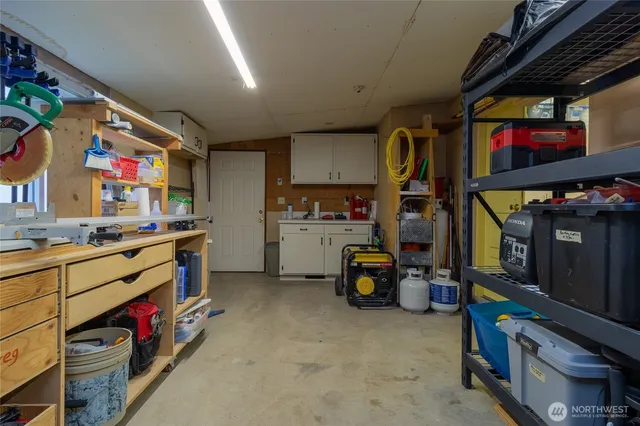 a front view of a house with patio