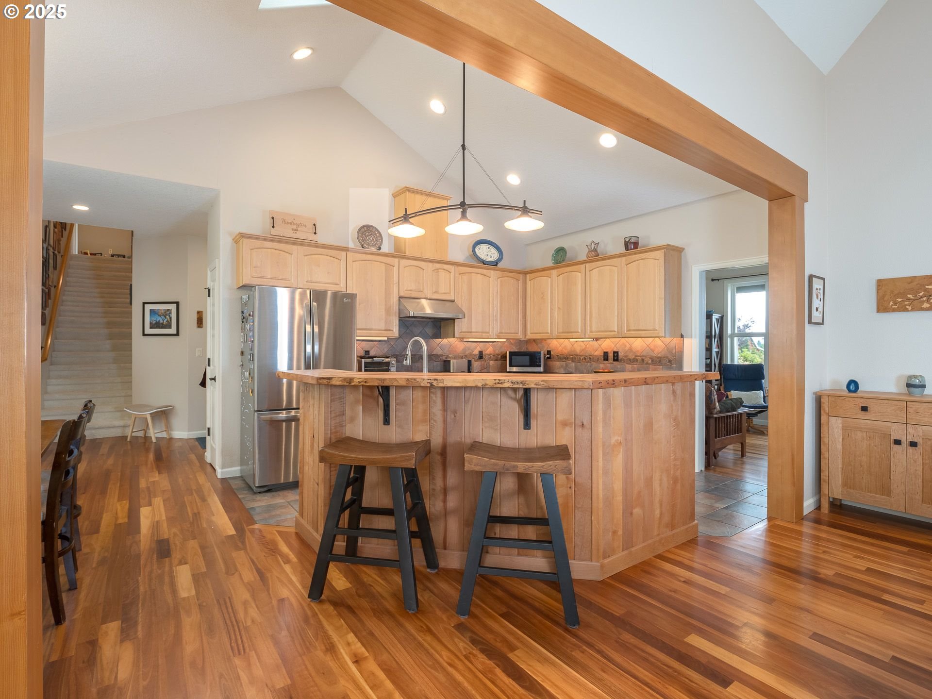 72 Patrick Lane Washougal, WA 98671 - Photo 17 of 48 a view of a kitchen with dining space and windows