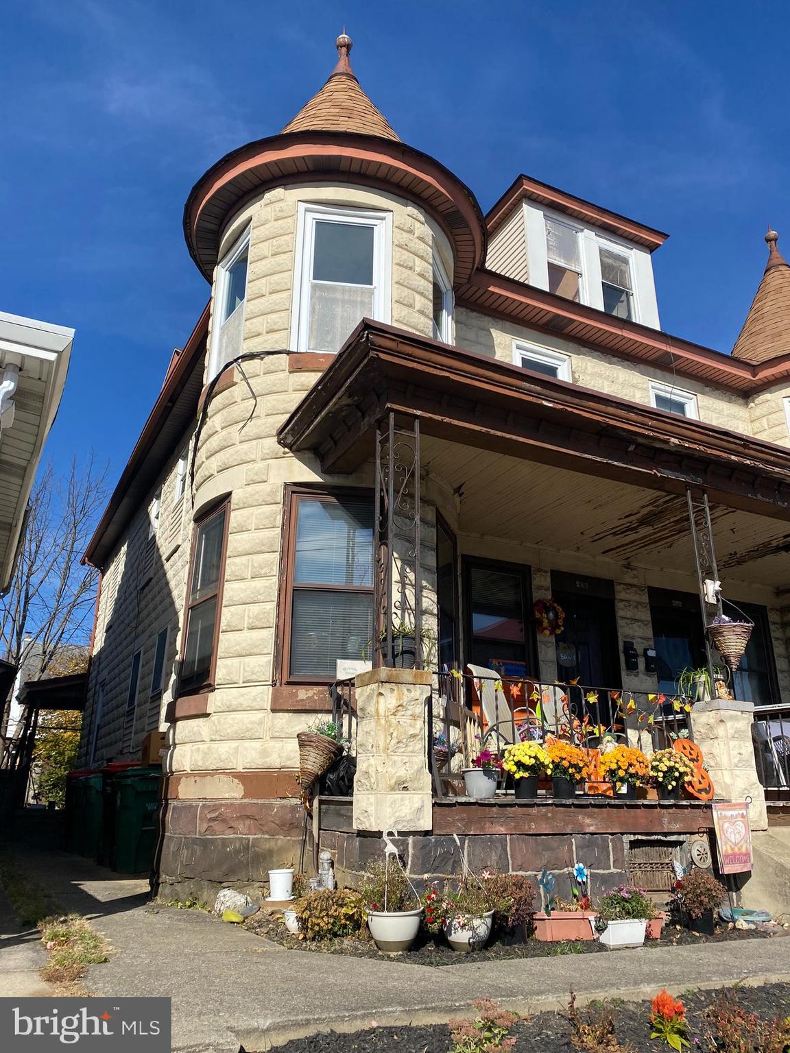 a front view of a house