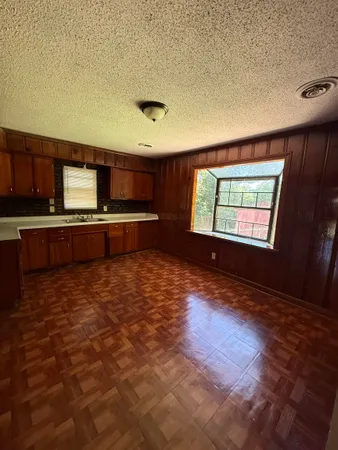 a view of kitchen and window