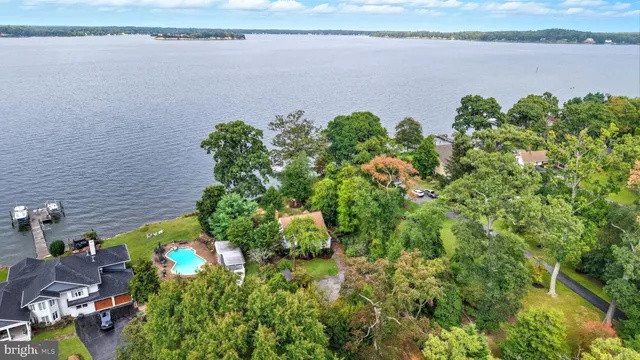 a view of a lake with a lake in the background