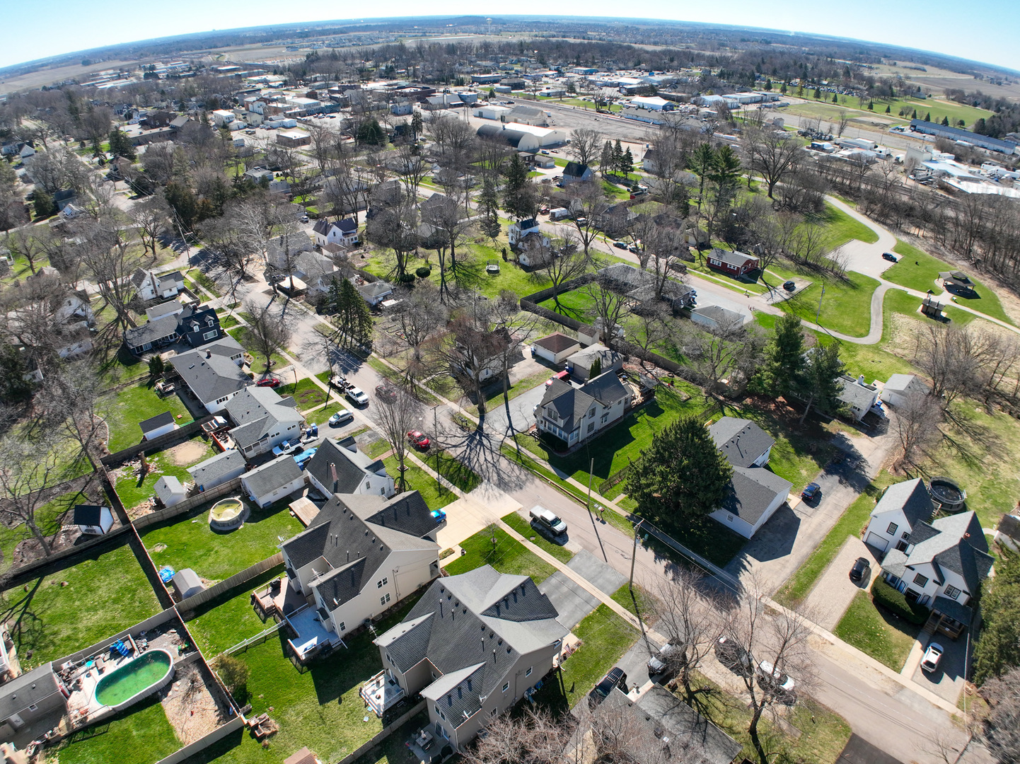 436 West Pierce Street Elburn, IL 60119 - Photo 23 of 28 an aerial view of residential houses with outdoor space