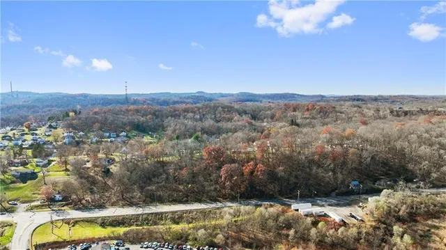 a view of a lake with a mountain