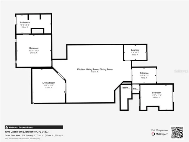 $270,000 | 4006 Caddie Drive East, Bradenton, FL 34203