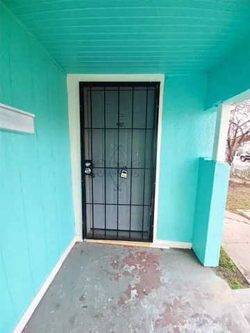 a view of front door