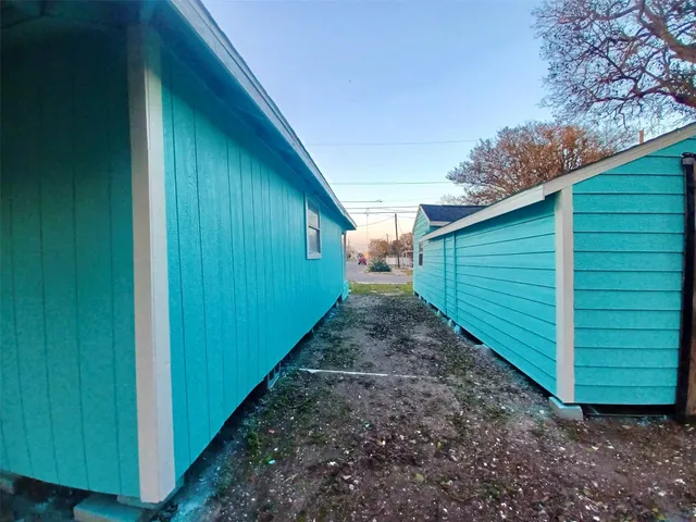 a backyard of a house