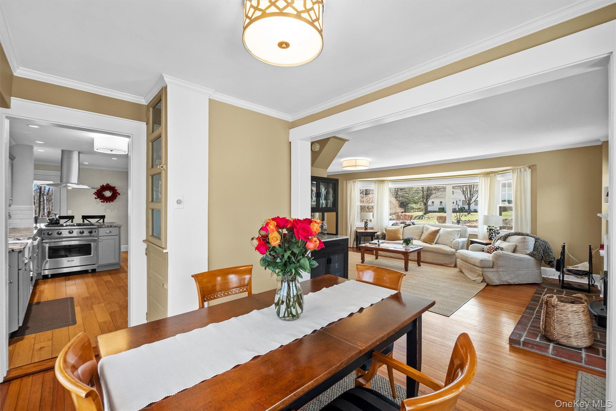 76 Smith Hill Road Monsey, NY 10952 - Photo 15 of 50 a view of a dining room with furniture window and wooden floor