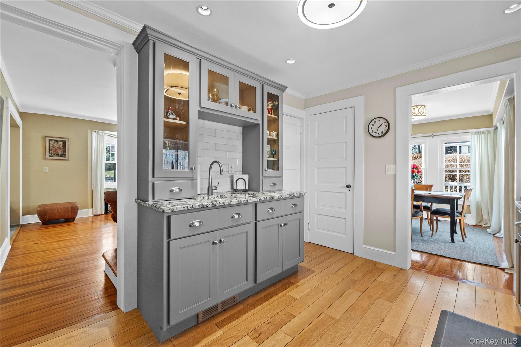 76 Smith Hill Road Monsey, NY 10952 - Photo 21 of 50 a bathroom with a granite countertop sink and a mirror