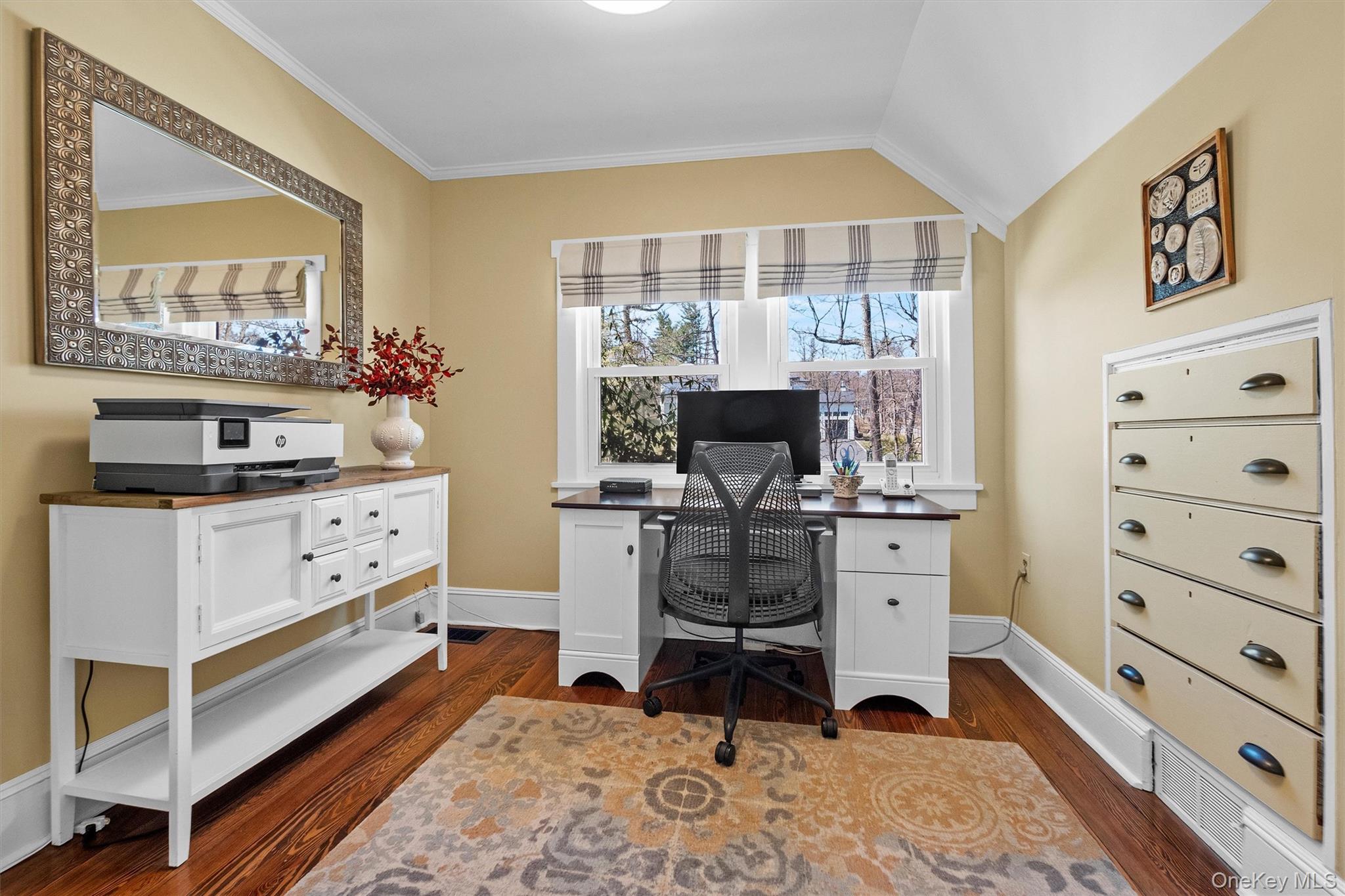76 Smith Hill Road Monsey, NY 10952 - Photo 31 of 50 a view of a workspace with furniture and a window