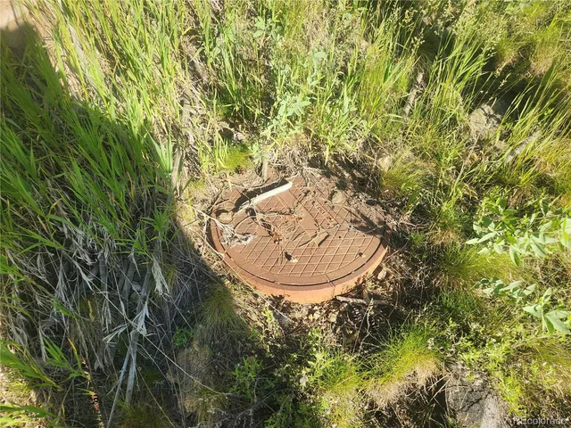 a view of a chairs and table in a backyard