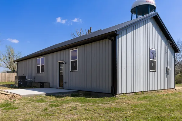 a backyard of a house