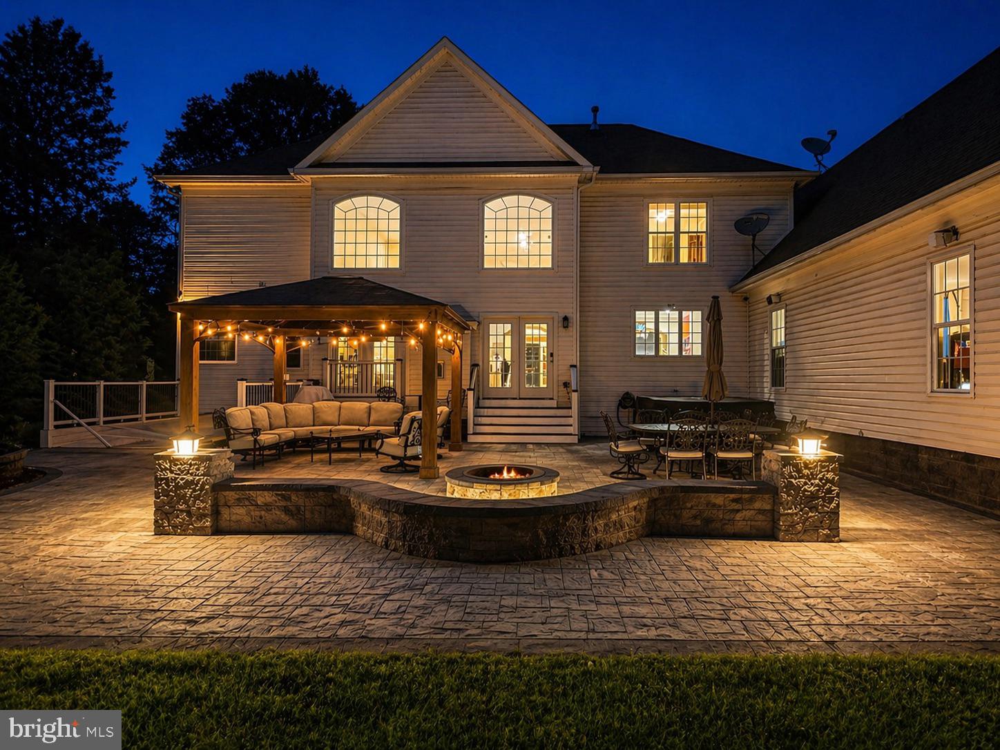 Charming evening retreat with fire pit.