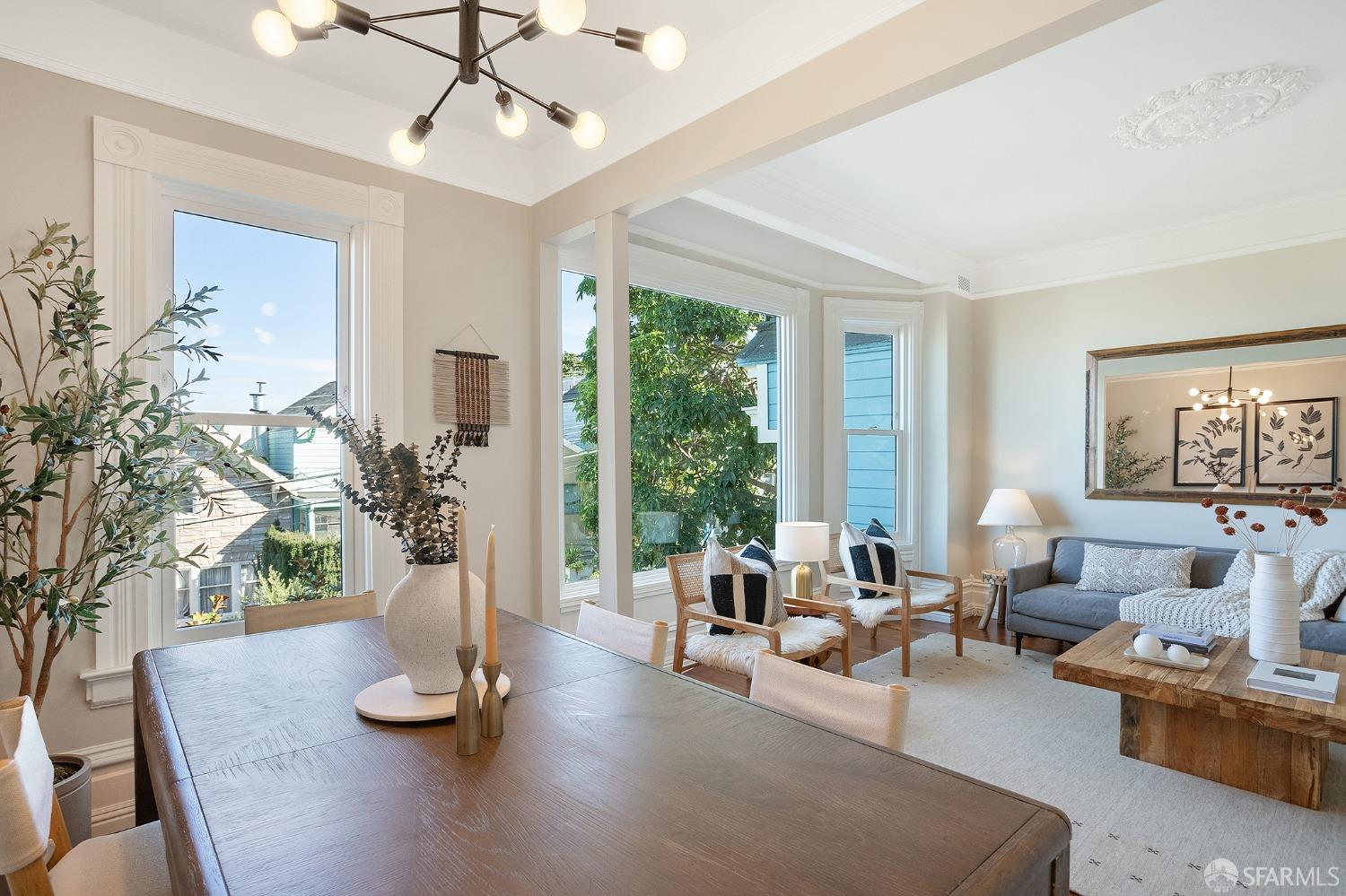 1772 Sanchez Street San Francisco, CA 94131 - Photo 6 of 23 a living room with furniture potted plant and a large window