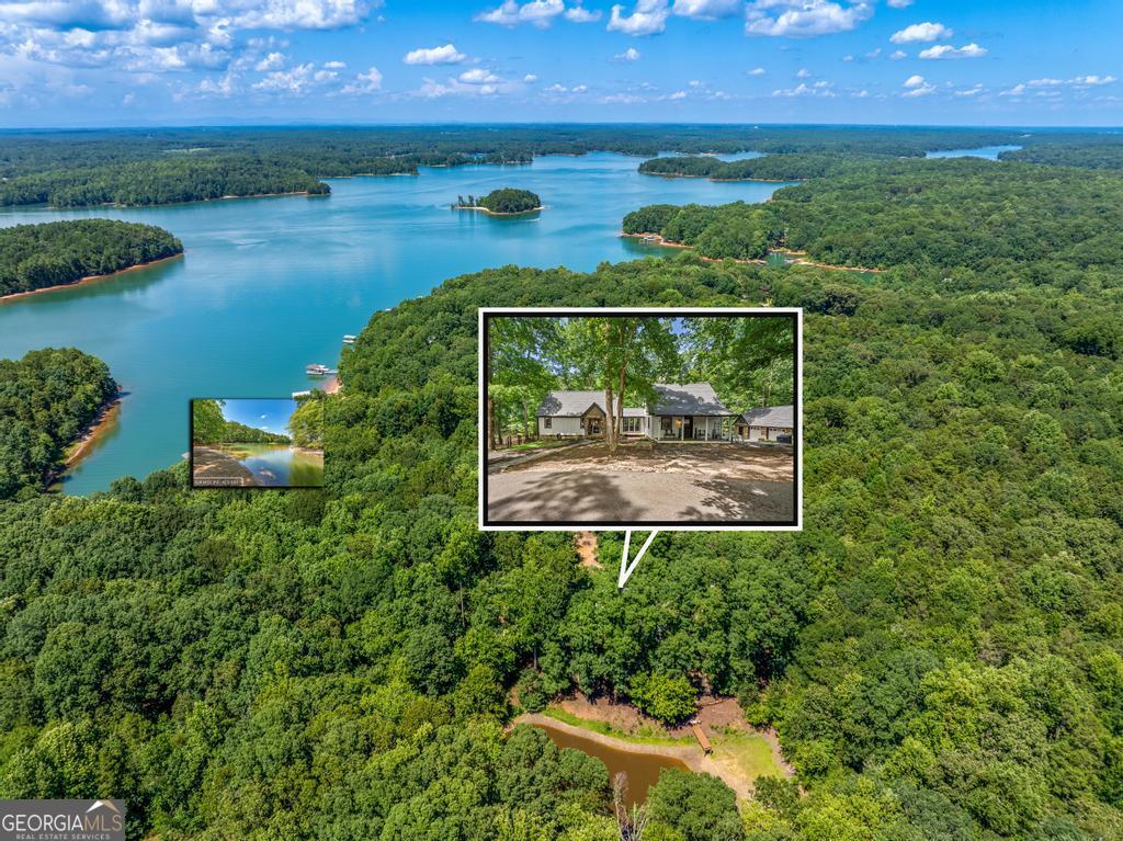 585 John Fleming Road Hartwell, GA 30643 - Photo 49 of 59 a view of a lake from a yard