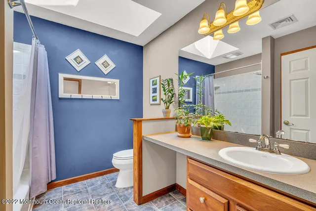 a bathroom with a sink and a toilet