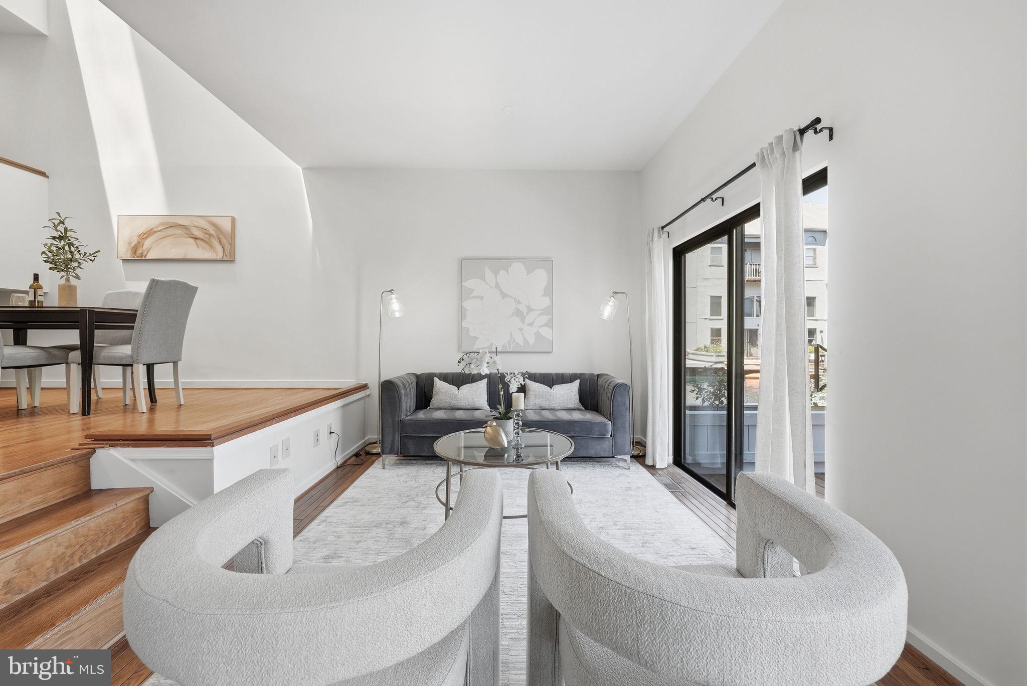 11124 Glade Drive Reston, VA 20191 - Photo 16 of 47 Spacious Living Room Overlooking The Wharf Pond