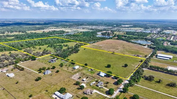 an aerial view of a city