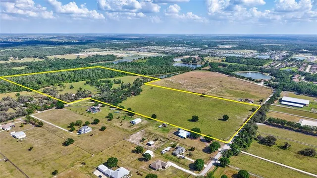 an aerial view of a city
