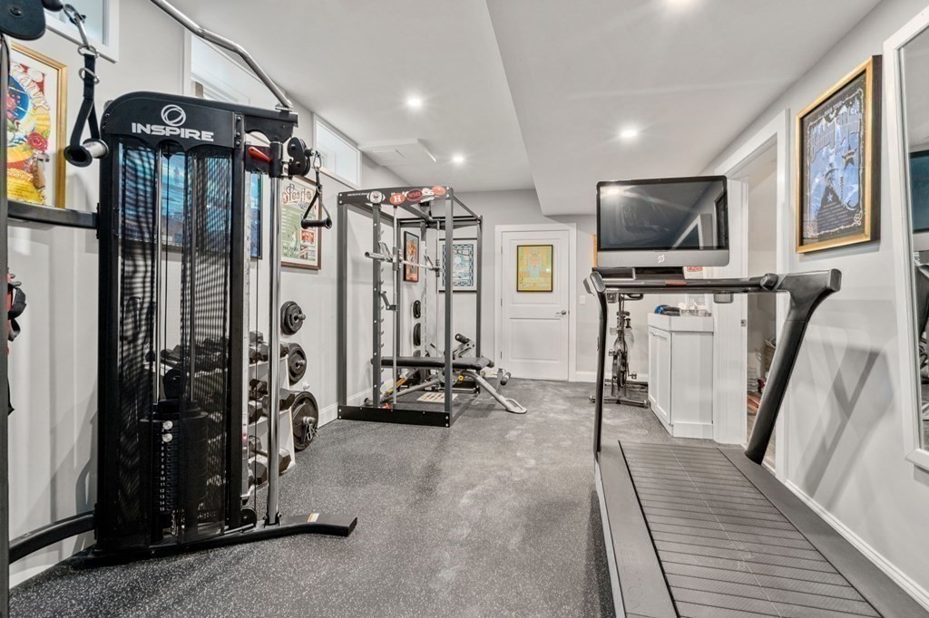 3 Colby Road Wellesley, MA 02482 - Photo 21 of 25 a view of a room with gym equipment